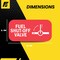 Fuel Stickers Fuel Shut Off Sticker Small, Fuel Shut Off Sign, for Small Engines, Hvy-Dty, 2''x1'', 4PK Z-2X1FSO-4PK - alternate 2